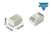 Vishay는 최소 패키지, 높은 밝기, 작은 파란색 및 순수한 녹색 LED를 출시합니다.